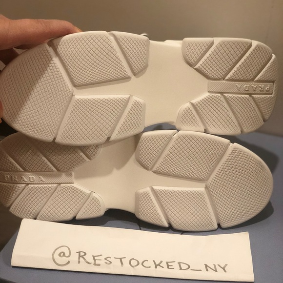 Prada Knit Sock Sneaker with Red Logo sz 38 - Picture 7 of 8